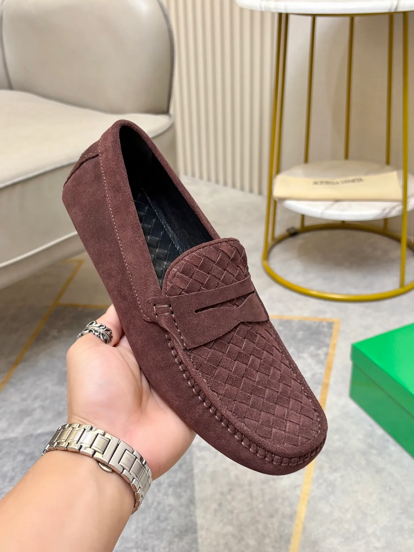 P420💰 (Niu Li + Niu Pad) [BV] The latest hot style‼ ️Casual men's shoes, uppers imported first-layer cowhide ➕Full imported cowhide lining✔️Exquisite workmanship, excellent foot feel, special rubber soles✔️, cool and fashionable, the latest fashion, fashionable outsole, hurry up.  Code number: 38-44 (can be customized to 37.45, non-refundable)